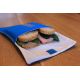 Herbruikbare foodwrap voor lunch in katoen 18 cm + rPET, sluit met velcro