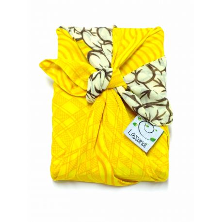 Furoshiki in gerecycleerde sari (cadeauverpakking) 50 cm